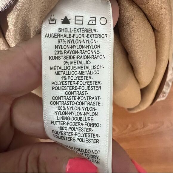 Dress the Population Helen Sleeveless Wrap Top Lace Gown size large NWT - Picture 10 of 15